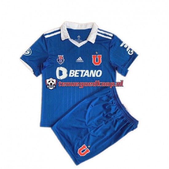 Thuis Tenue van Universidad de Chile Kind 2-13 jaar 2022 Korte Mouw