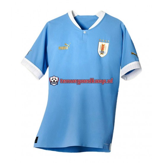 Thuis Tenue van Uruguay Heren WK 2022 Korte Mouw