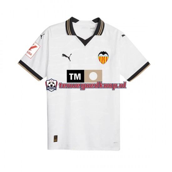 Thuis Tenue van Valencia CF Heren 2023-24 Korte Mouw