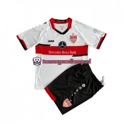 Thuis Tenue van VfB Stuttgart Kind 2-13 jaar 2021-22 Korte Mouw