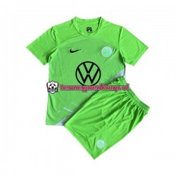 Thuis Tenue van VfL Wolfsburg Kind 2-13 jaar 2023-24 Korte Mouw