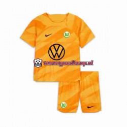 Thuis Tenue van VfL Wolfsburg Keepersshirt Kind 2-13 jaar 2023-24 Korte Mouw