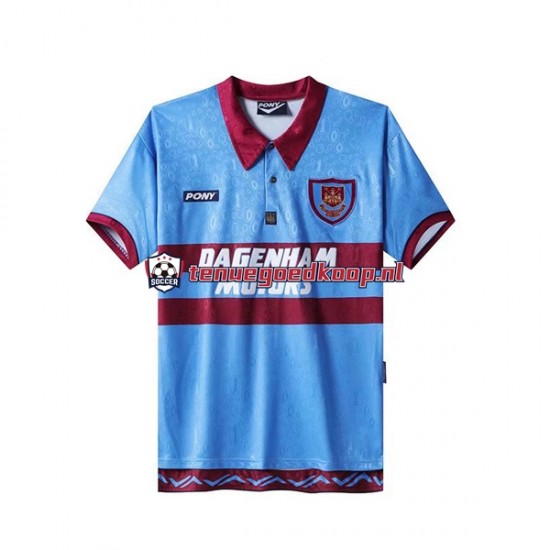 Thuis Retro Tenue van West Ham United Heren 1995-1996 Korte Mouw