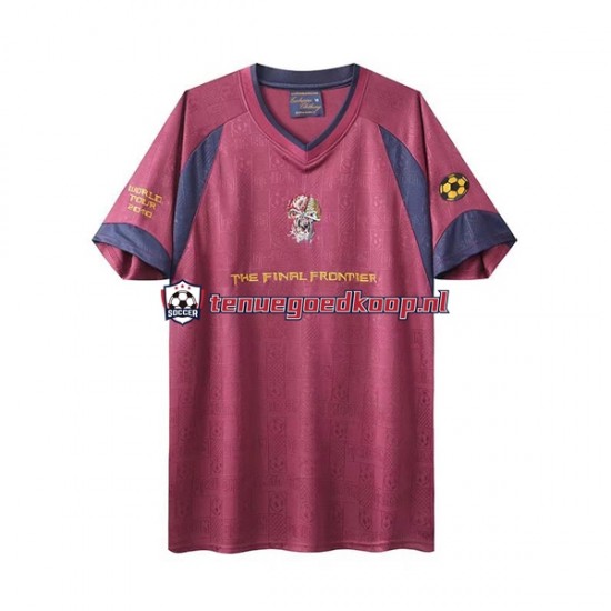 Uit Retro Tenue van West Ham United Iron Maiden Heren 2010 Korte Mouw