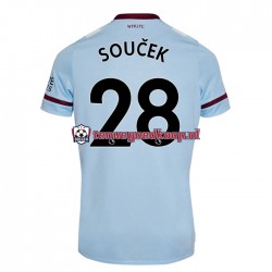 Uit Tenue van West Ham United Tomas Soucek 28 Heren 2021-22 Korte Mouw