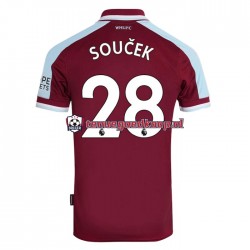 Thuis Tenue van West Ham United Tomas Soucek 28 Heren 2021-22 Korte Mouw