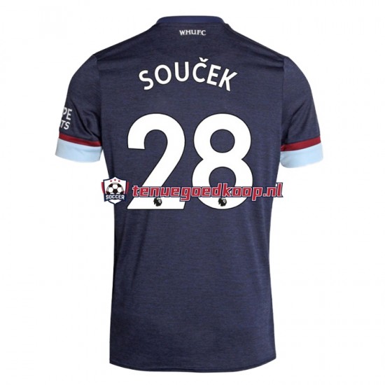 3de Tenue van West Ham United Tomas Soucek 28 Heren 2021-22 Korte Mouw