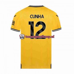 Thuis Tenue van Wolverhampton Wanderers CUNHA 12 Heren 2023-24 Korte Mouw