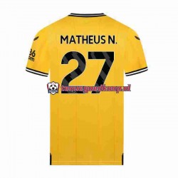 Thuis Tenue van Wolverhampton Wanderers Matheus Nunes 27 Heren 2023-24 Korte Mouw