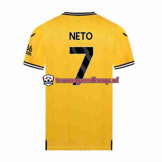 Thuis Tenue van Wolverhampton Wanderers NETO 7 Heren 2023-24 Korte Mouw