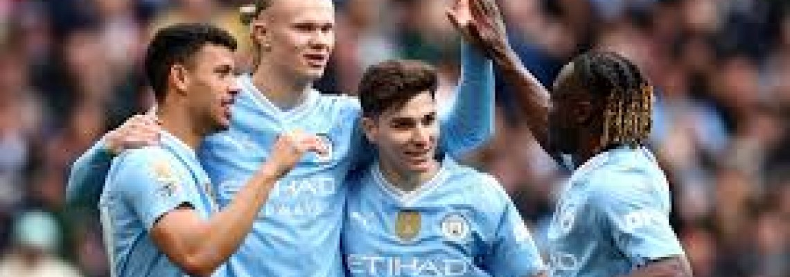 Manchester City versloeg Wolverhampton Wanderers op eigen veld met 5-1