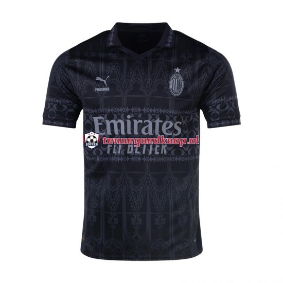 4de Tenue van AC Milan Heren 2023-24 Korte Mouw Zwart