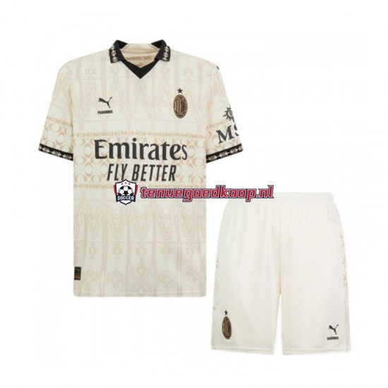 4de Tenue van AC Milan Kind 2-13 jaar 2023-24 Korte Mouw