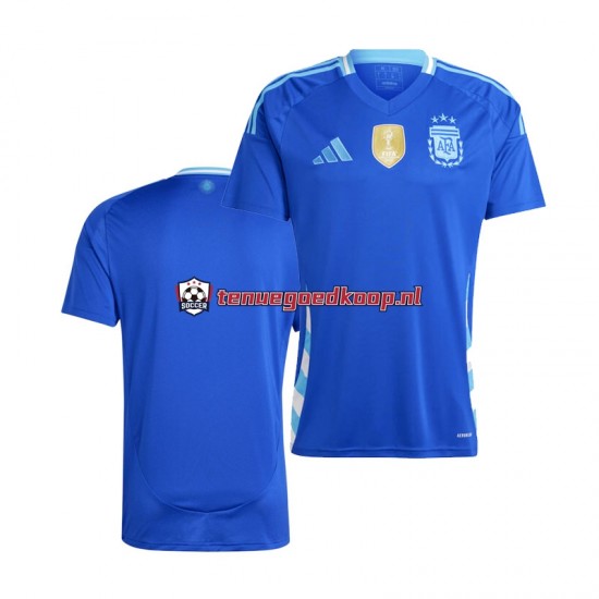 Uit Tenue van Argentinië Copa America Heren 2024 Korte Mouw Blauw