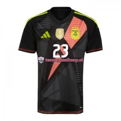 Thuis Tenue van Argentinië Keepersshirt Emiliano Martinez 23 Copa America Heren 2024 Korte Mouw Zwart