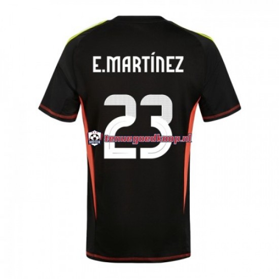 Thuis Tenue van Argentinië Keepersshirt Emiliano Martinez 23 Copa America Heren 2024 Korte Mouw Zwart