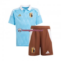 Uit Tenue van België Kind 2-13 jaar EK 2024 Korte Mouw Blauw