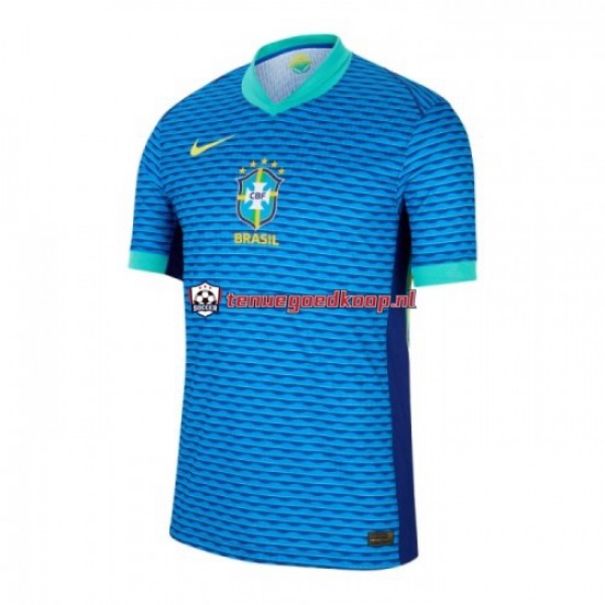 Uit Tenue van Brazilië Copa America Heren 2024 Korte Mouw Blauw