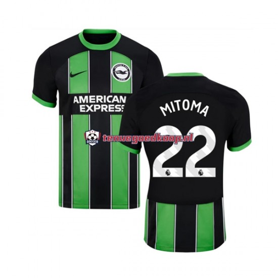 Uit Tenue van Brighton Hove Albion Mitoma 22 Heren 2023-24 Korte Mouw