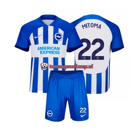 Thuis Tenue van Brighton Hove Albion Mitoma 22 Kind 2-13 jaar 2023-24 Korte Mouw