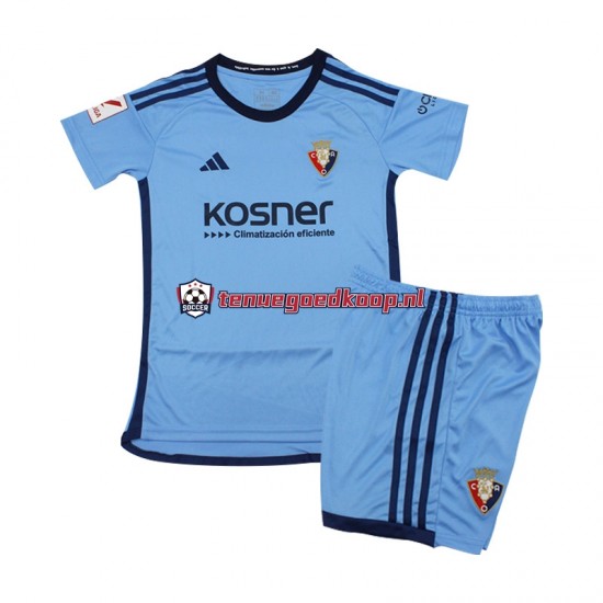 Uit Tenue van CA Osasuna Kind 2-13 jaar 2023-24 Korte Mouw Blauw