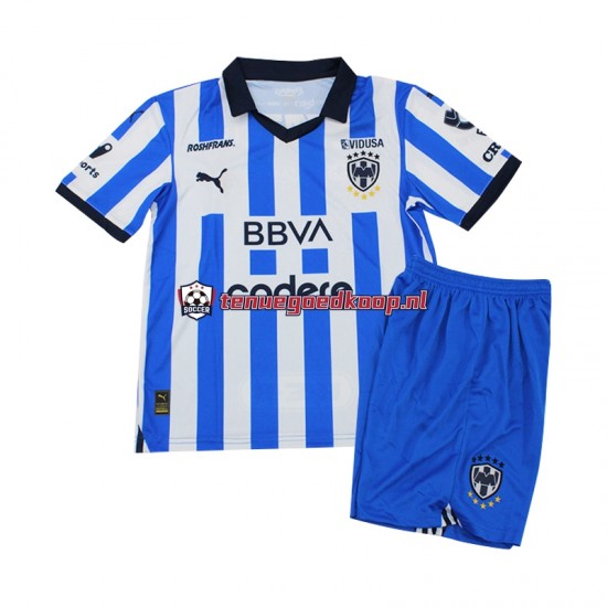 Thuis Tenue van CF Monterrey Kind 2-13 jaar 2023-24 Korte Mouw