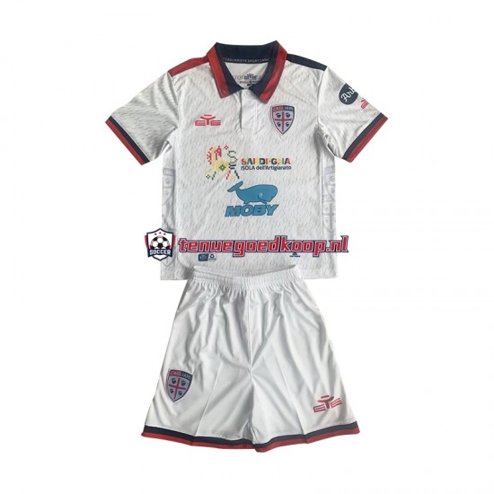 Uit Tenue van Cagliari Kind 2-13 jaar 2023-24 Korte Mouw