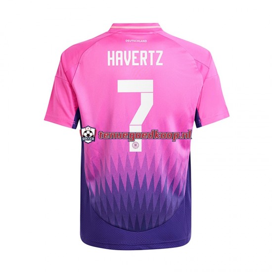 Uit Tenue van Duitsland Havertz 7 Heren EK 2024 Korte Mouw