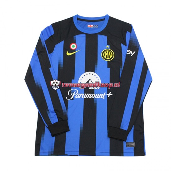 Thuis Tenue van Inter Milan Heren 2023-24 Lange Mouw