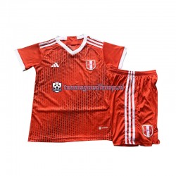 Uit Tenue van Peru Kind 2-13 jaar 2023 Korte Mouw Rood