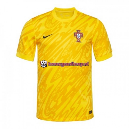 Thuis Tenue van Portugal Keepersshirt Heren EK 2024 Korte Mouw