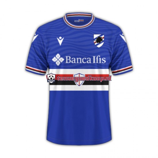 Thuis Tenue van Sampdoria Heren 2023-24 Korte Mouw