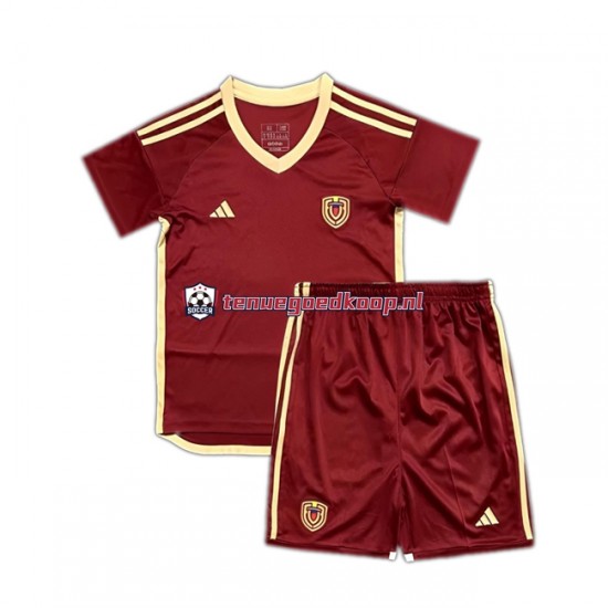 Thuis Tenue van Venezuela Copa America Kind 2-13 jaar 2024 Korte Mouw Rood