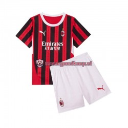 Thuis Tenue van AC Milan Kind 2-13 jaar 2024-25 Korte Mouw