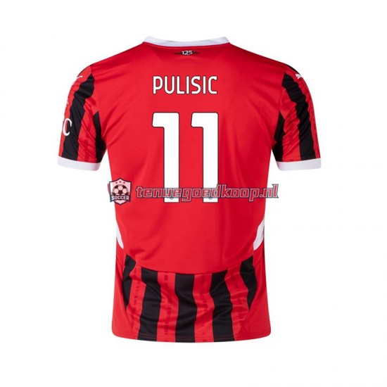 Thuis Tenue van AC Milan Pulisic 11 Heren 2024-25 Korte Mouw