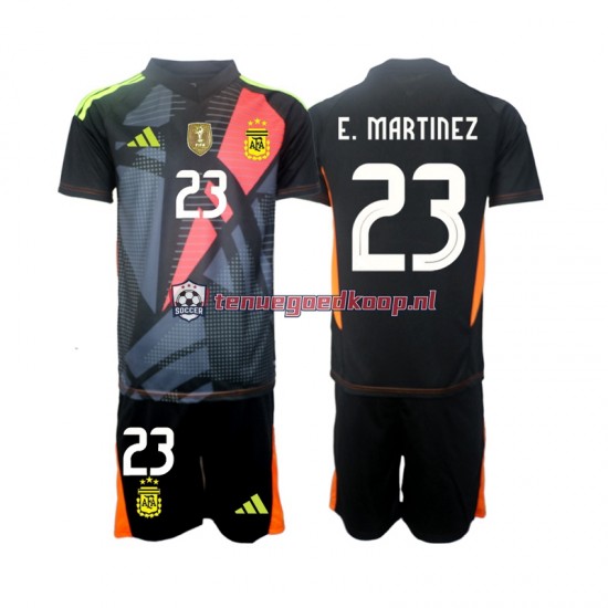 Thuis Tenue van Argentinië Keepersshirt Emiliano Martinez 23 Kind 2-13 jaar 2024 Korte Mouw