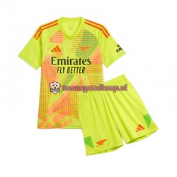 Thuis Tenue van Arsenal Keepersshirt Kind 2-13 jaar 2024-25 Korte Mouw