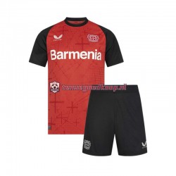 Thuis Tenue van Bayer 04 Leverkusen Kind 2-13 jaar 2024-25 Korte Mouw