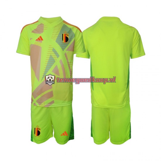 Uit Tenue van België Keepersshirt Kind 2-13 jaar EK 2024 Korte Mouw