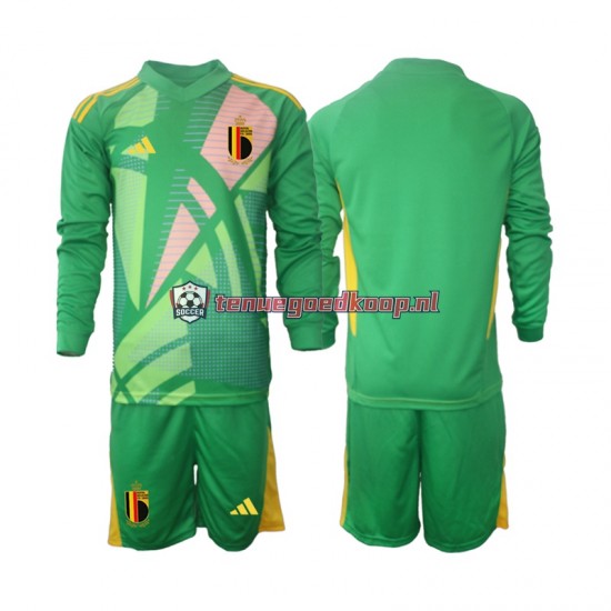 3de Tenue van België Keepersshirt Kind 2-13 jaar EK 2024 Lange Mouw