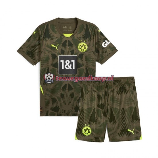 Thuis Tenue van Borussia Dortmund Keepersshirt Kind 2-13 jaar 2024-25 Korte Mouw