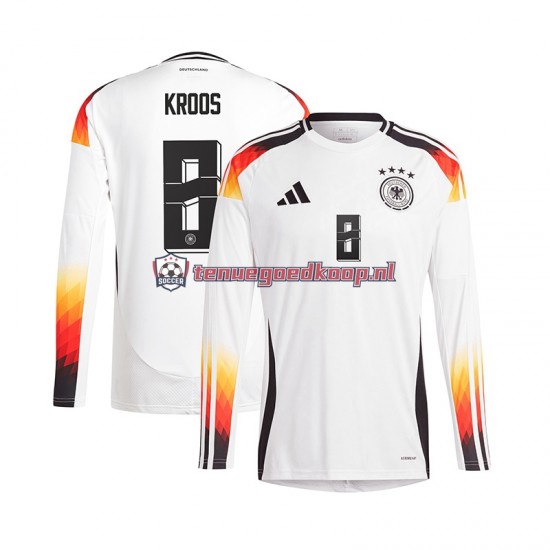 Thuis Tenue van Duitsland Toni Kroos 8 Heren EK 2024 Lange Mouw