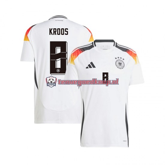 Thuis Tenue van Duitsland Toni Kroos 8 Heren EK 2024 Korte Mouw