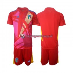 3de Tenue van Italië Keepersshirt Kind 2-13 jaar EK 2024 Korte Mouw