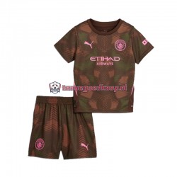 Thuis Tenue van Manchester City Keepersshirt Kind 2-13 jaar 2024-25 Korte Mouw