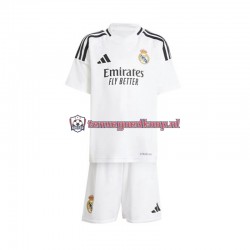 Thuis Tenue van Real Madrid Kind 2-13 jaar 2024-25 Korte Mouw Wit