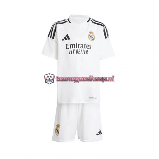 Thuis Tenue van Real Madrid Kind 2-13 jaar 2024-25 Korte Mouw Wit