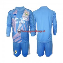 Thuis Tenue van Real Madrid Keepersshirt Kind 2-13 jaar 2024-25 Lange Mouw