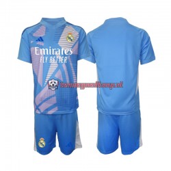 Thuis Tenue van Real Madrid Keepersshirt Kind 2-13 jaar 2024-25 Korte Mouw