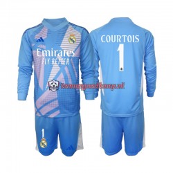 Thuis Tenue van Real Madrid Keepersshirt Thibaut Courtois 1 Kind 2-13 jaar 2024-25 Lange Mouw